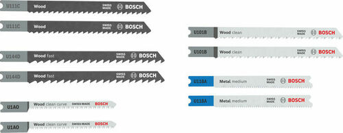 Bosch Power Tools StichsägeblattSet U-Schaft Wood+Metal,10St 2607012074 Bosch Power Tools StichsägeblattSet U-Schaft Wood+Metal,10St 2607012074
