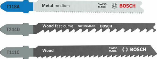 Bosch Power Tools Stichsägeblatt Set Wood+Metal Basic,3St 2607012076 Bosch Power Tools Stichsägeblatt Set Wood+Metal Basic,3St 2607012076