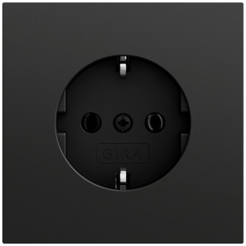 Gira Steckdose. o.Kr. System 70 Schwarz 446674
