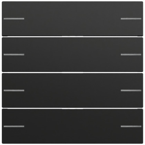 Gira Wippenset 4-fach Tastsens.4.70 Schwarz m(lack.) 575474 Gira Wippenset 4-fach Tastsens.4.70 Schwarz m(lack.) 575474