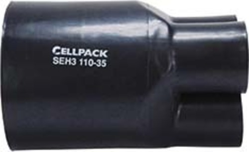 Cellpack Schrumpf-Aufteilkappe f.4x35-95qmm SEH4/47-23/schwarz Cellpack Schrumpf-Aufteilkappe f.4x35-95qmm SEH4/47-23/schwarz