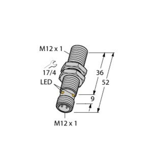 Turck Sensor induktiv BI4-M12-AP6X 7M