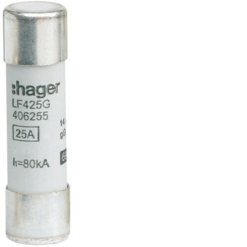 Hager Sicherung 14x51mm gG 25A LF425G Hager Sicherung 14x51mm gG 25A LF425G