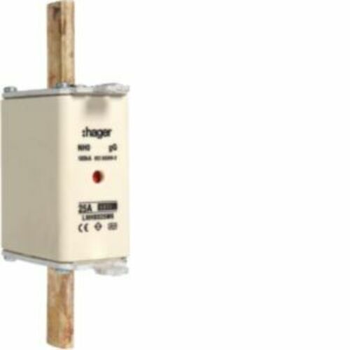 Hager NH-Sicherung NH0 gG 690V 25A K-Melder LNH0025M6