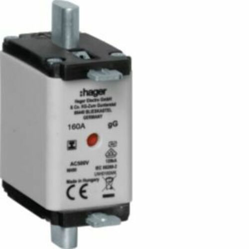 Hager NH-Sicherung NH00 gG 500V 160A Iso-Griff LNH0160MK