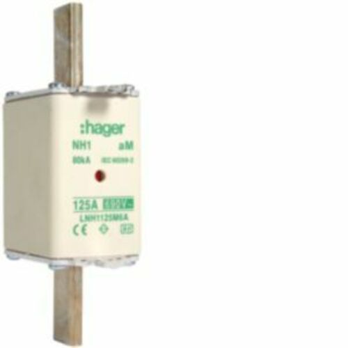 Hager NH-Sicherung NH1 690V aM 125A K-Melder LNH1125M6A