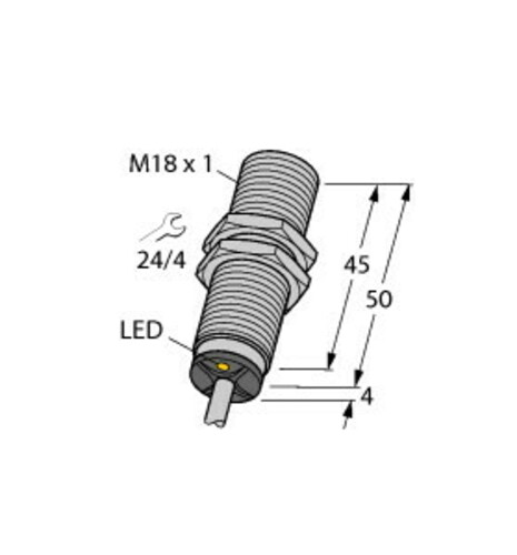 Turck Sensor induktiv BI8-M18-AN6X 7M