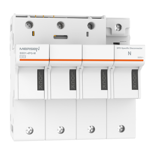Mersen SPD spez. Trennschalter Typ 1+2, Iimp 12,5kA SSD1-4PG-M