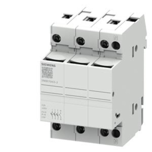 Siemens Dig.Industr. Zylindersicherungshalter 10x38 32A 3P+N 3NW7063-2 Siemens Dig.Industr. Zylindersicherungshalter 10x38 32A 3P+N 3NW7063-2