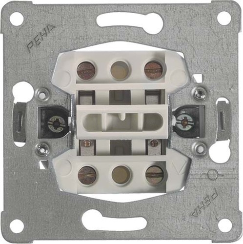 Peha Wippschalter Schraubansch. 10A 250V 2-pol.Wech. D 616/2