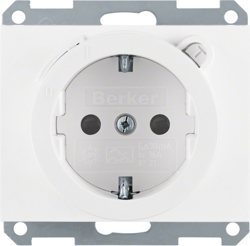 Berker SCHUKO-Steckdose polarweiß glänzend 47087009