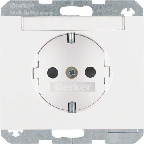 Berker SCHUKO-Steckdose polarweiß glänzend 47357009