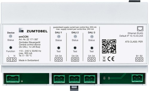 Zumtobel Group Einzelbatterie-Controller emCON