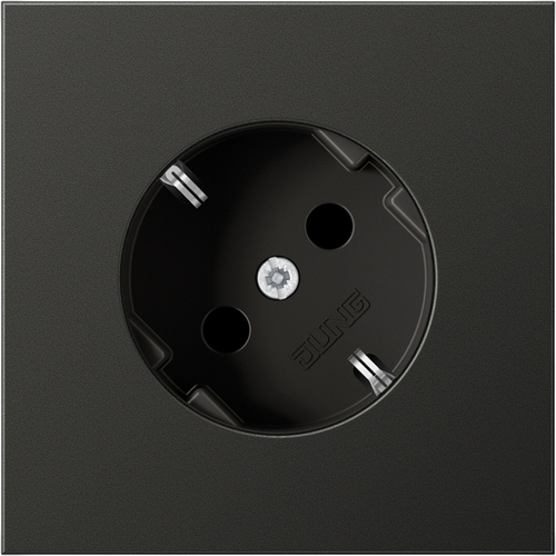 Jung SCHUKO-Steckdose anthrazit lack 16A 250V 45G AL 2520-45 AN Jung SCHUKO-Steckdose anthrazit lack 16A 250V 45G AL 2520-45 AN