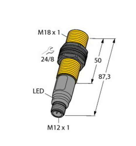 Turck Sensor kapazitiv BCT5-S18-UP6X2-H1151