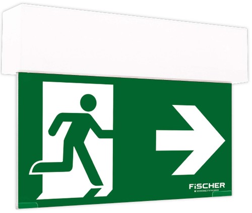 Fischer Rettungszeichenleuchte3/8h opt.Mesh/NB Add.on S1U383M