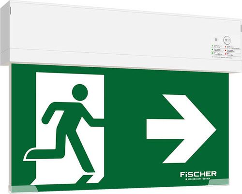 Fischer LED-Rettungszeichenleuchte 3/8h,27m,IP54 S1U383AT2.V4