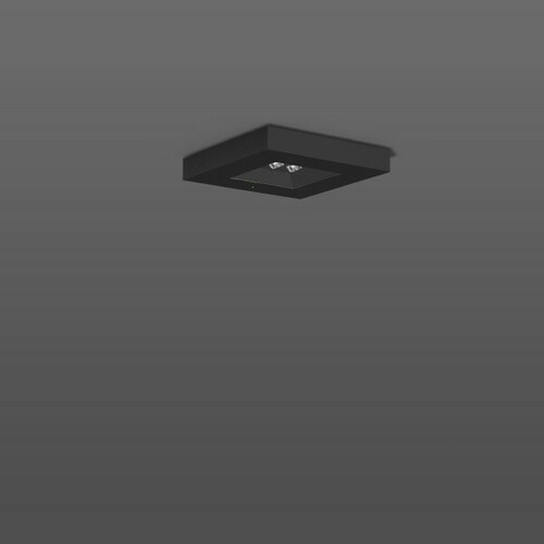 RZB LED-Deckenleuchte 765, 8h, schwarz 672282.003