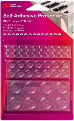 3M Deutschland Elastikpuffer transparent 42 Stück, diverse SJ5300 BL (VE42x18)