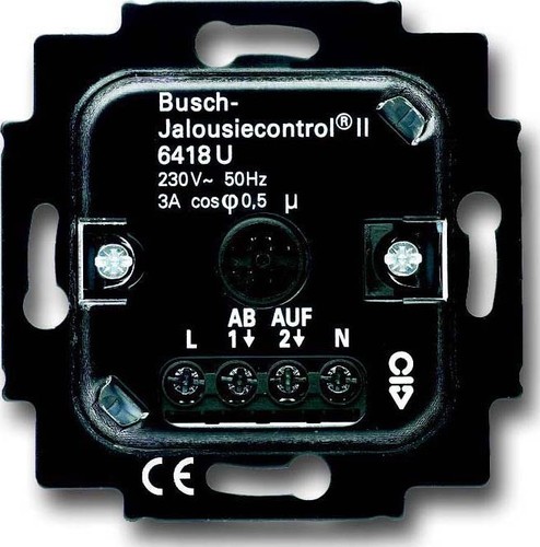 Busch-Jaeger Jalousie-Basis-Einsatz 2Schliesser 3A 690VA 6418 U