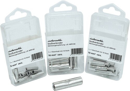 Intercable Tools Stoßverbinder in SB-Box 25qmm verz.Mittenan. ICR25V SB10 (VE10) Intercable Tools Stoßverbinder in SB-Box 25qmm verz.Mittenan. ICR25V SB10 (VE10)