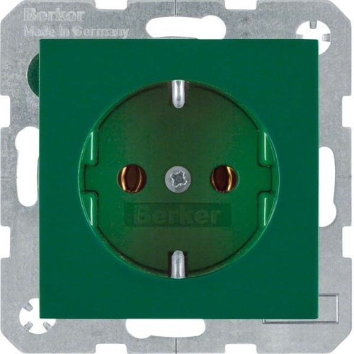 Berker SCHUKO-Steckdose gn/gl 47438913