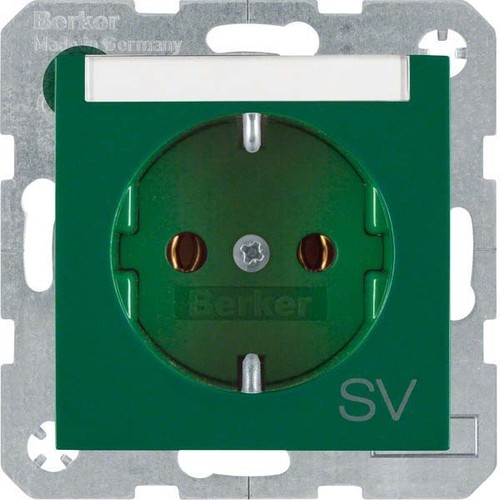 Berker SCHUKO-Steckdose m.Beschriftungsfeld 47508913