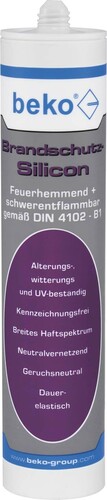 Beko Brandschutz Silicion 310ml weiß 22802