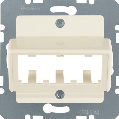 Berker Zentralplatte weiß f.3 MINI-COM Module 142702