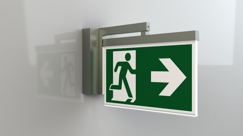 RP-Technik LED-Rettungszeichenleuchte EB + SC/1h AMWA001SC-E