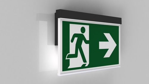 RP-Technik LED-Rettungszeichenleuchte ZB + ML, anthrazit AMWT009ML-AZ