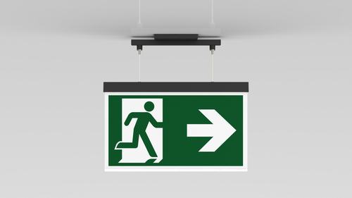 RP-Technik LED-Rettungszeichenleuchte EB + SC/1h AXEC001SC-AZ