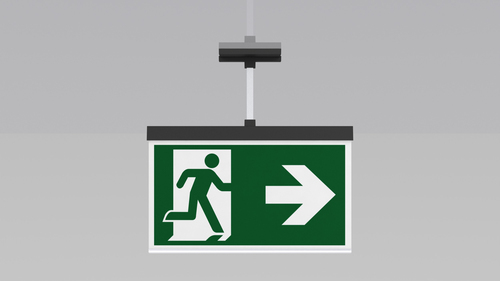 RP-Technik LED-Rettungszeichenleuchte EB + SC/3h AXEP008SC-AZ