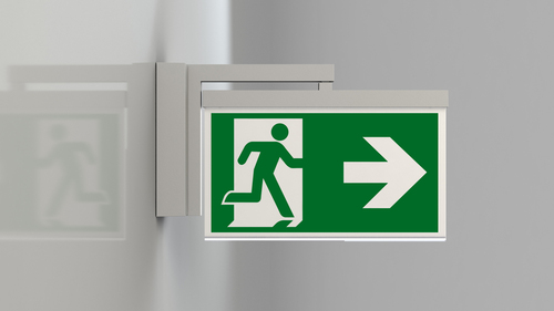 RP-Technik LED-Rettungszeichenleuchte EB + SC/1h, weiß AXWA001SC RP-Technik LED-Rettungszeichenleuchte EB + SC/1h, weiß AXWA001SC