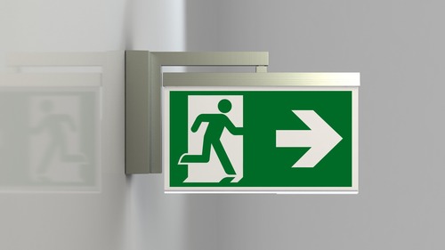 RP-Technik LED-Rettungszeichenleuchte ZB, Edelstahloptik AXWA009-E RP-Technik LED-Rettungszeichenleuchte ZB, Edelstahloptik AXWA009-E