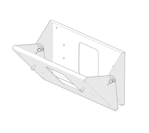 RP-Technik flexible Wandhalterung KCWFH