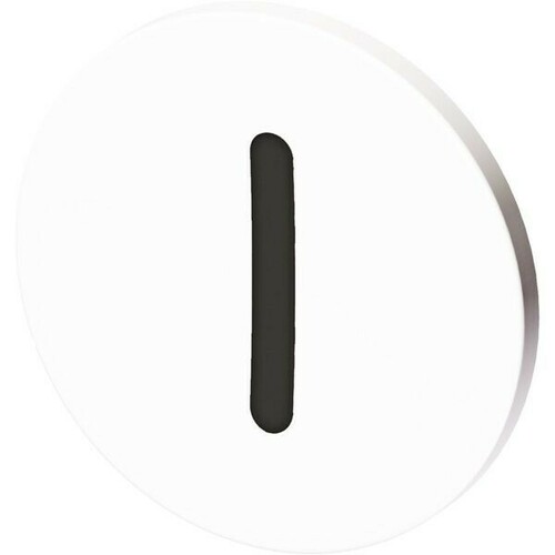Stahl Tastenschild 8602/3 weiß Ein I 227751