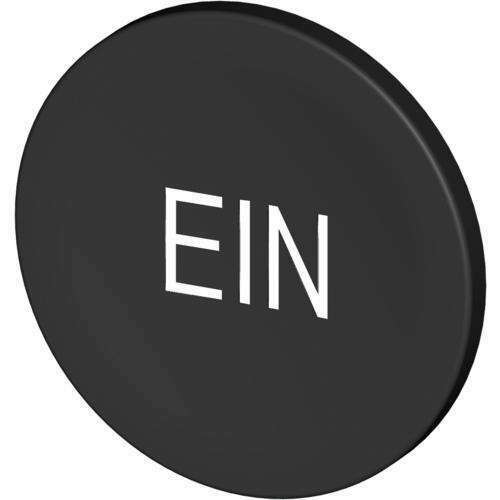 Stahl Tastenschild 8602/3 schwarz EIN 227808