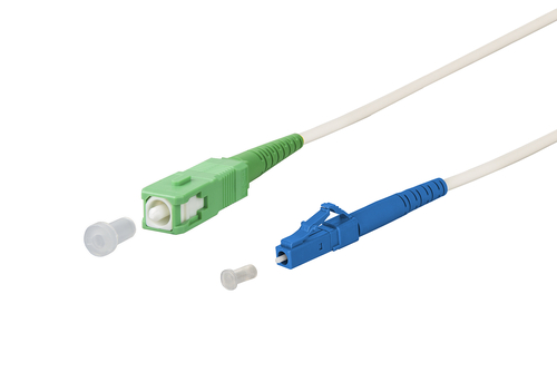 Metz Connect OpDAT Patchkabel SC-S APC/LC-S OS2, weiß 151P7EAJO05E