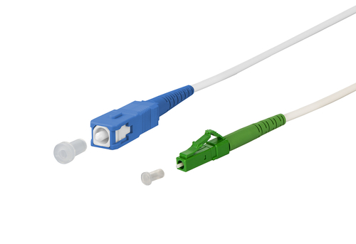 Metz Connect OpDAT Patchkabel SC-S/LC-S APC OS2, weiß 50,0 m 151P7EOJAE0E