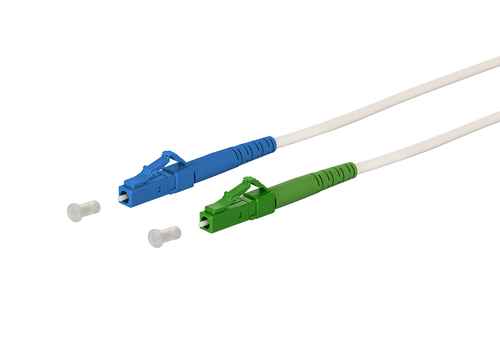 Metz Connect OpDAT Patchkabel LC-S/LC-S APC OS2, weiß, 140,0 151P7JOJAN0E