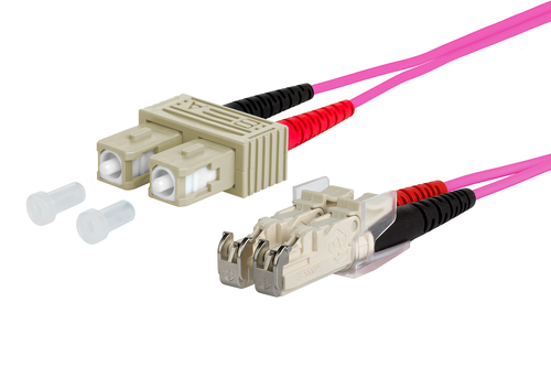 Metz Connect OpDAT Patchkabel SC D/E2000-D OM4, 3,0 m 151S1EOMO30E