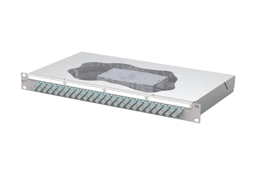 Metz Connect Patchfeld splice 24xSC-D OM3 150455BA24-E