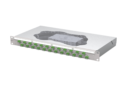 Metz Connect Patchfeld splice 24xLC-D APC OS2 1504597624-E