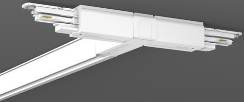 RZB T-Kupplung für 3Ph-Schiene weiß DALI re/+innen 701115.002