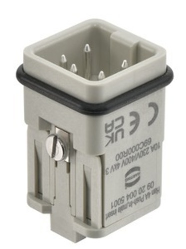 Harting Einsätze, Push-In, Stift, Polycarbonat (PC) 09200045001