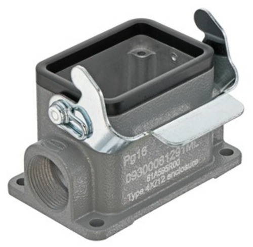 Harting Sockelgehäuse, Baugröße: 6 B niedrige Bauform 09300061291ML