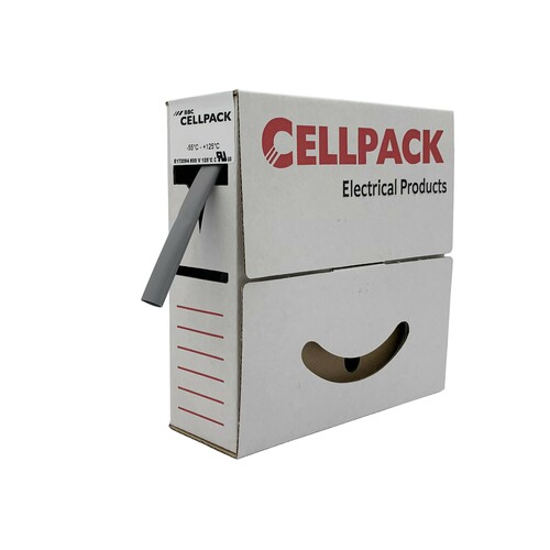 Cellpack Schrumpfschlauch-Abrollbox 6-2mm/L:10m,grau SB/6-2/grau/10m Cellpack Schrumpfschlauch-Abrollbox 6-2mm/L:10m,grau SB/6-2/grau/10m