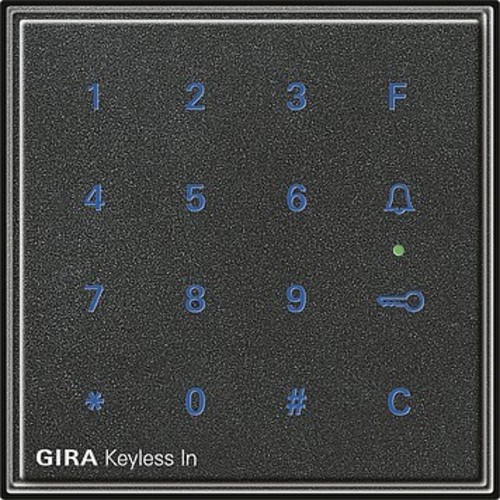 Gira Code Tastatur anthrazit Keyless In 260567