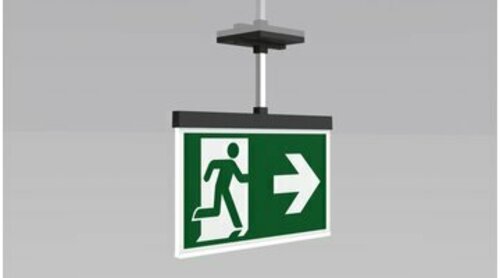 RP-Technik Rettungszeichenleuchte 8h, Wireless, anthr. AXEP408WL-AZ